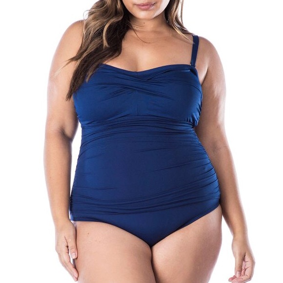 Lauren Ralph Lauren Other - Ralph Lauren | Twist Bandeau Solid One Piece 16W